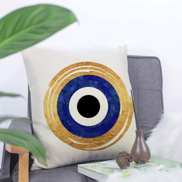 18x18 Evil Eye Velvet Decorative Cushion Covers