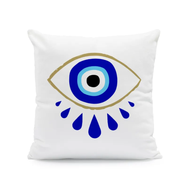 18x18 Evil Eye Velvet Decorative Cushion Covers - Image 6