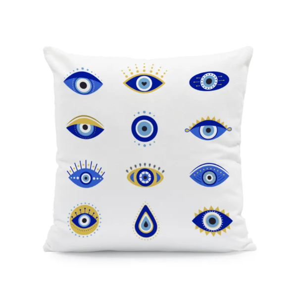 18x18 Evil Eye Velvet Decorative Cushion Covers - Image 12