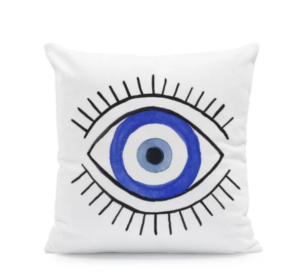 18x18 Evil Eye Velvet Decorative Cushion Covers - Image 8