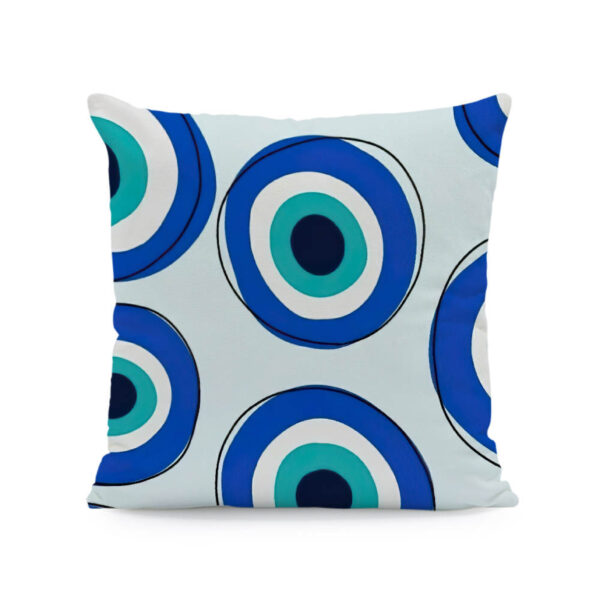 18x18 Evil Eye Velvet Decorative Cushion Covers - Image 2