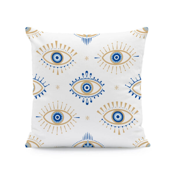 18x18 Evil Eye Velvet Decorative Cushion Covers - Image 4