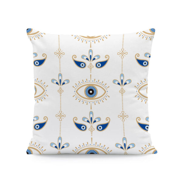 18x18 Evil Eye Velvet Decorative Cushion Covers - Image 3