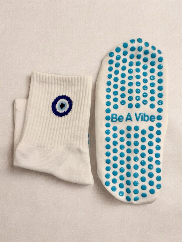 Evil Eyes Pilates Yoga Grip Socks - Image 3
